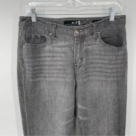 Seven7 Straight Gray Jeans - Picture 2 of 13